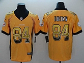 Nike Steelers 84 Antonio Brown Gold Drift Fashion Limited Jersey,baseball caps,new era cap wholesale,wholesale hats